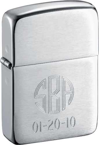 1941 Brushed Zippo Lighter Personalized with Free Engraving