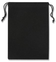 Black Velvet Pouch for Flasks
