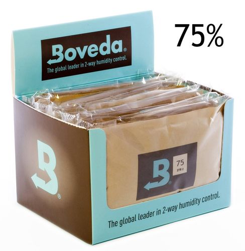 Boveda B75 Cube with 12 72% RH cigar humidification packs