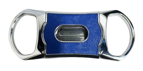 Brizard & Co. V Cutter with Pouch - Caiman Black and Blue