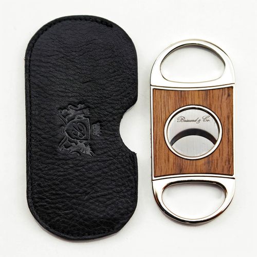 Brizard & Co Double Guillotine Series II Curly Walnut Cigar Cutter