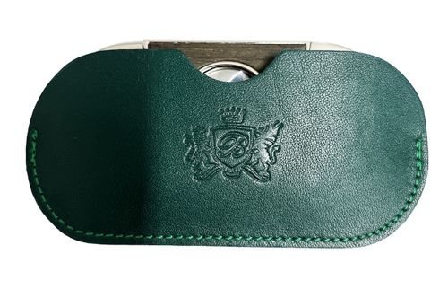 Brizard & Co Double Guillotine Series II Gunmetal Ebony and Racing Green Cigar Cutter