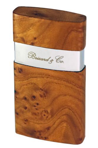 Brizard & Co Venezia Single Jet Flower Flame Lighter - Carpathian Burl