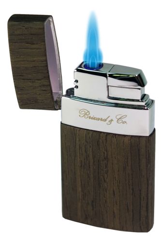 Brizard & Co Venezia Single Jet Flower Flame Lighter - Gunmetal Ebony