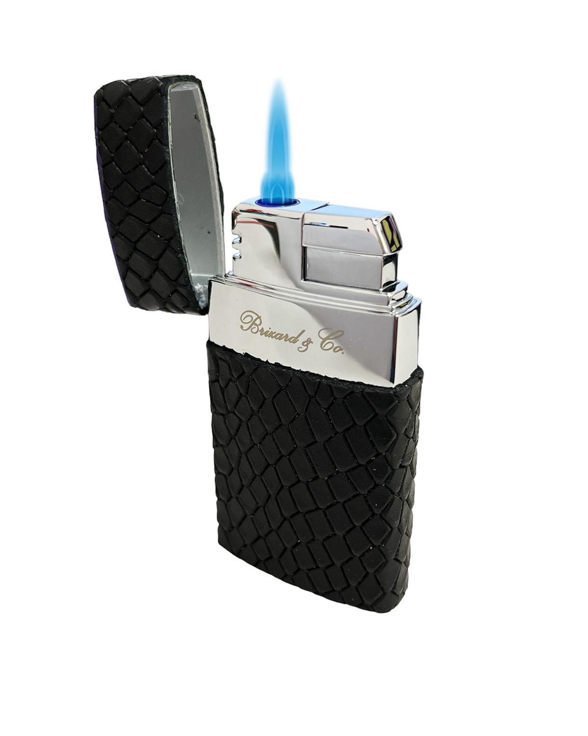 Brizard & Co Venezia Single Jet Flower Flame Lighter - Python and Royal ...