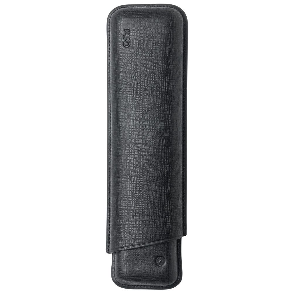 Colibri Black Leather 2 Finger Churchill Cigar Case