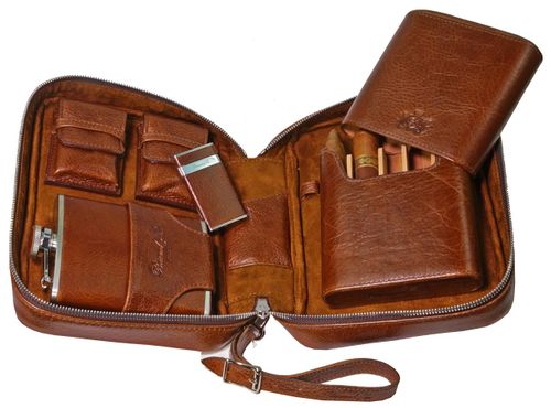 Havan Traveler Antique Saddle Pack - Brown Leather
