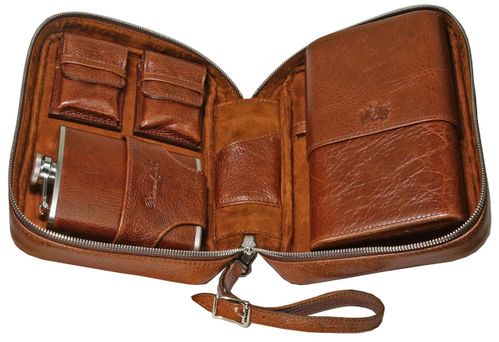 Havan Traveler Antique Saddle Pack - Brown Leather