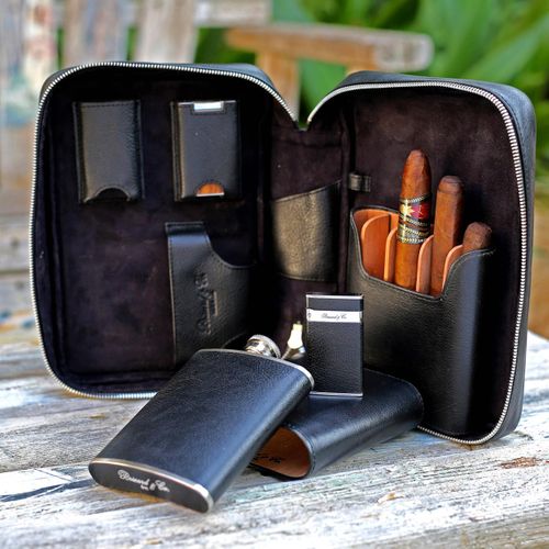 Havana Traveler Pack Dakota Black Leather