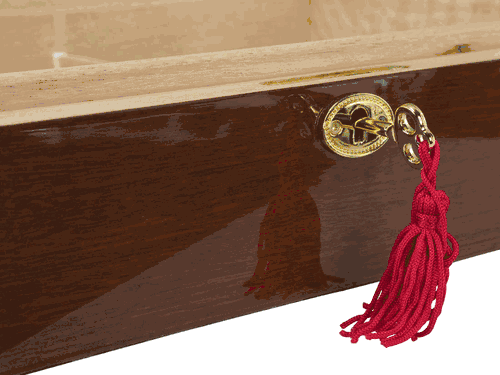 Laquered Finish Cigar Humidor - Holds 60 to 80 cigars