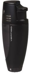 Vertigo Atlantis Double Torch Flame Cigar Lighter - Black Matte