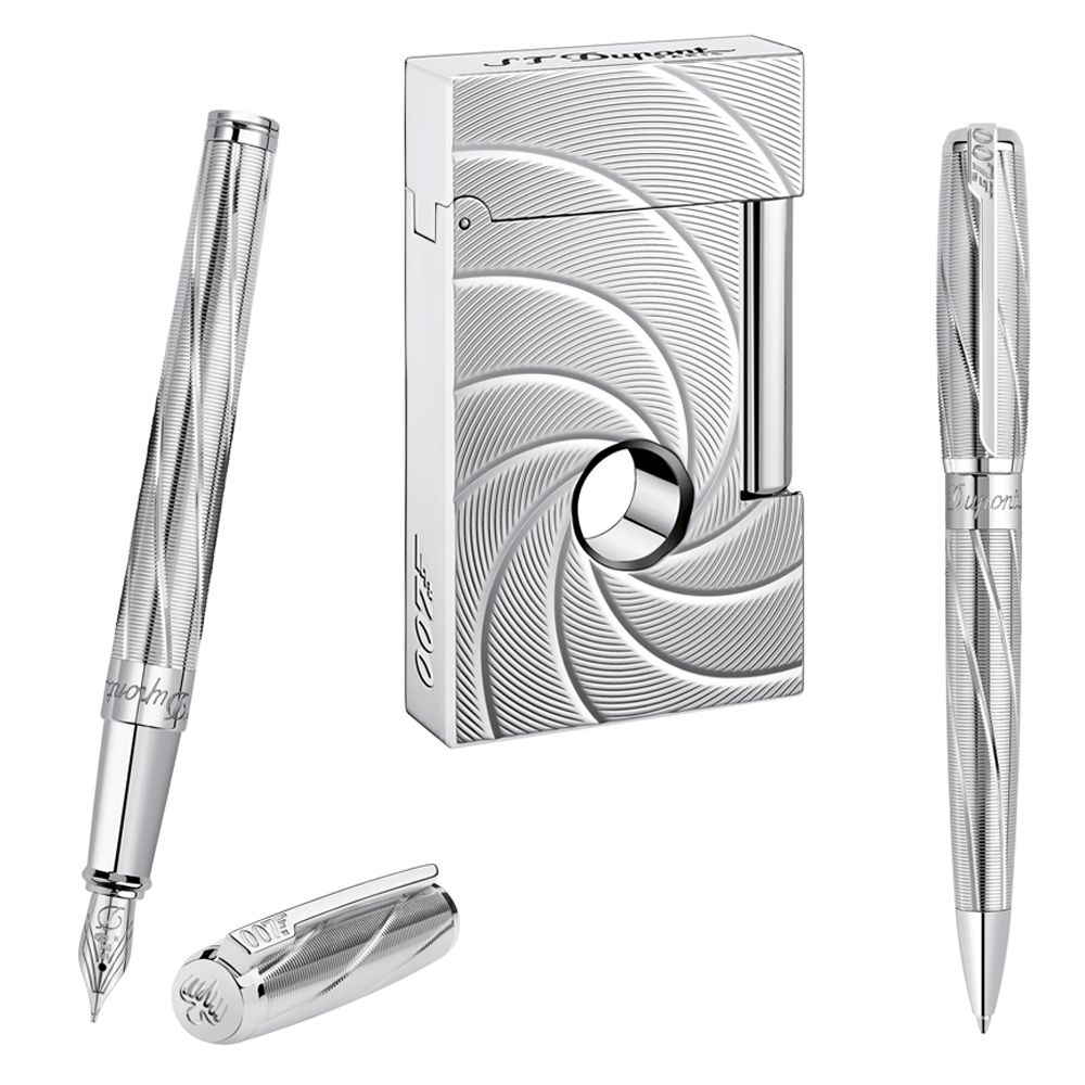 S.T.Dupont James Bond Palladium Finish Collection Kit Line 2 Lighter