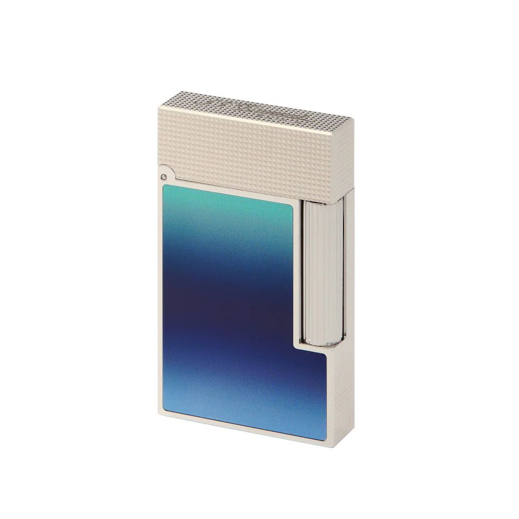 スモールベーカー　ラ・メール？ S. T. Dupont Ligne 2 La Mer Blue Lacquer w Palladium Lighter