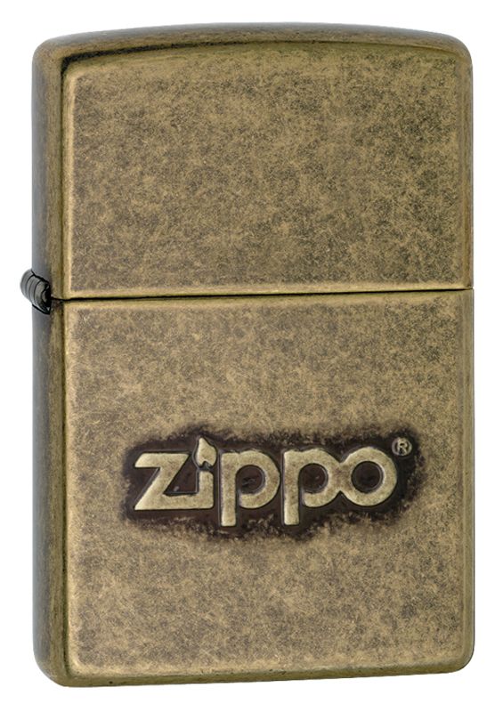 Stamped Antique Brass Windproof Zippo Lighter