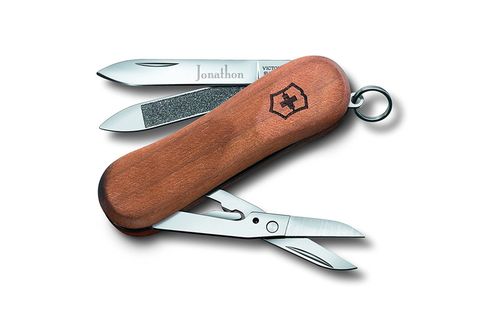 Swiss Army Evolution Wood 81 65mm Pocket Knife - Walnut