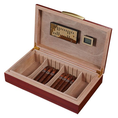 Visol Tirol Rosewood Lacquered Cigar Humidor - Holds 100 Cigars