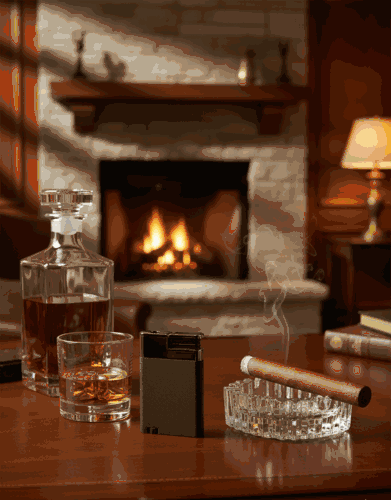 Visol Alton Single Torch Flame Cigar Lighter - Black