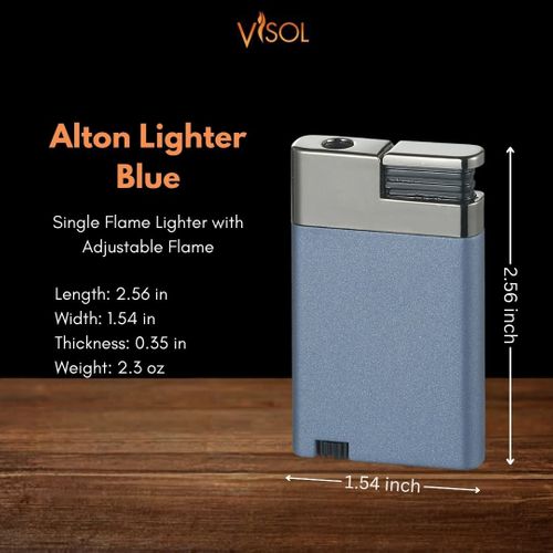 Visol Alton Single Torch Flame Cigar Lighter - Blue