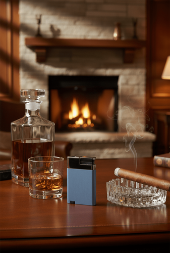 Visol Alton Single Torch Flame Cigar Lighter - Blue