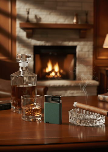 Visol Alton Single Torch Flame Cigar Lighter - Green