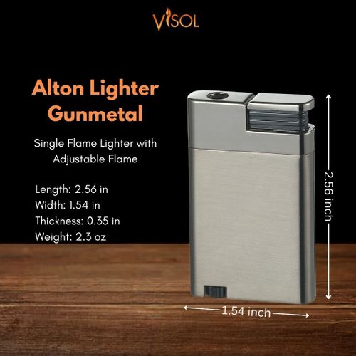 Visol Alton Single Torch Flame Cigar Lighter - Gun