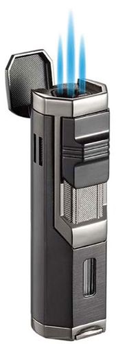 Visol Andes Triple Torch Cigar Lighter - Gun Metal