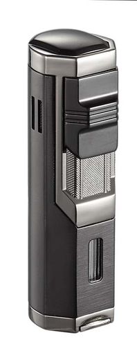 Visol Andes Triple Torch Cigar Lighter - Gun Metal