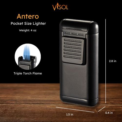 Visol Antero 4 Colors Retail Prepack - 20 Cigar Lighters