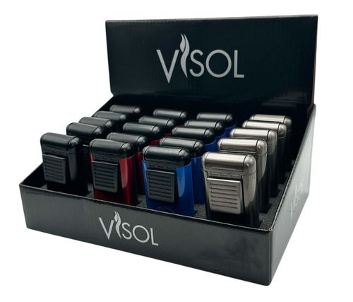 Visol Antero 4 Colors Retail Prepack - 20 Cigar Lighters