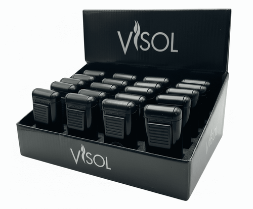 Visol Antero Black Retail Prepack - 20 Cigar Lighters