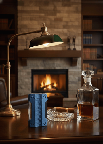 Visol Axel Single Torch Flame Cigar Lighter - Blue