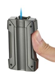 Visol Axel Single Torch Flame Cigar Lighter - Gunmetal