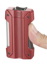 Visol Axel Single Torch Flame Cigar Lighter - Red