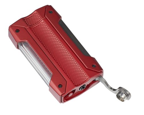 Visol Axel Single Torch Flame Cigar Lighter - Red