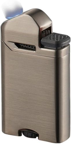 Visol Axis Flat Flame Torch Butane Lighter - Gunmetal