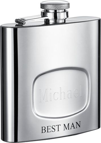 Visol Best Man Stainless Steel 6oz Flask