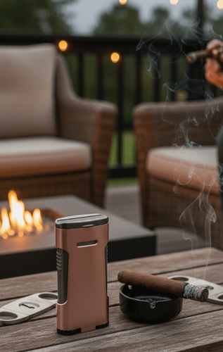 Visol Blaze Triple Torch Flame Cigar Lighter - Bronze