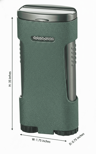 Visol Blaze Triple Torch Flame Cigar Lighter - Green