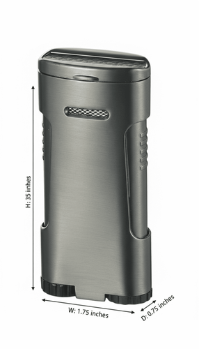 Visol Blaze Triple Torch Flame Cigar Lighter - Gunmetal