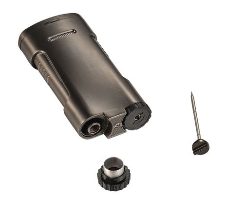 Visol Blaze Triple Torch Flame Cigar Lighter - Gunmetal