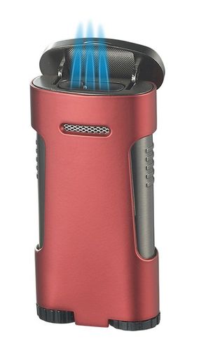 Visol Blaze Triple Torch Flame Cigar Lighter - Red