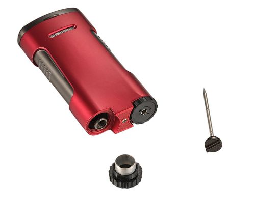 Visol Blaze Triple Torch Flame Cigar Lighter - Red