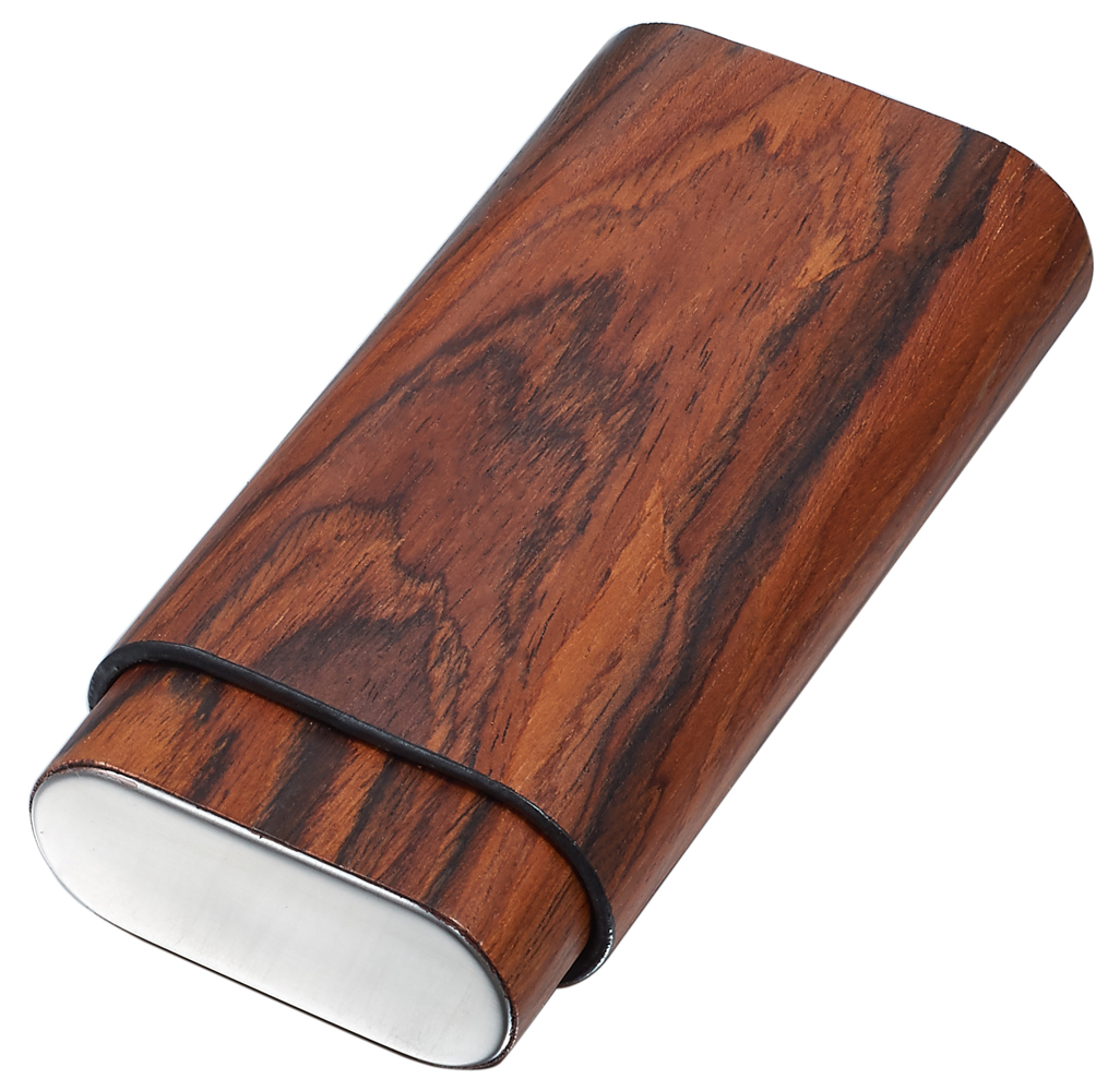 cigarette case wood Visol Bruce Natural Wood Cigar Case
