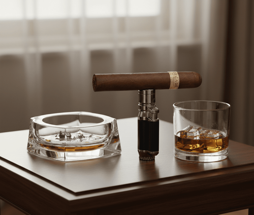 Visol Bulldog Quad Flame Cigar Lighter - Black