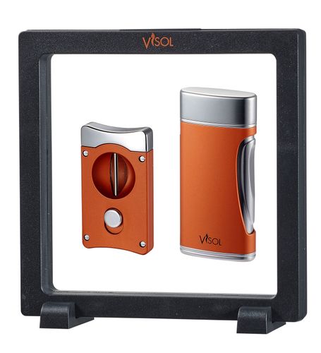 Visol Burnt Orange Wedge V & DuoMatt Floating Gift Set