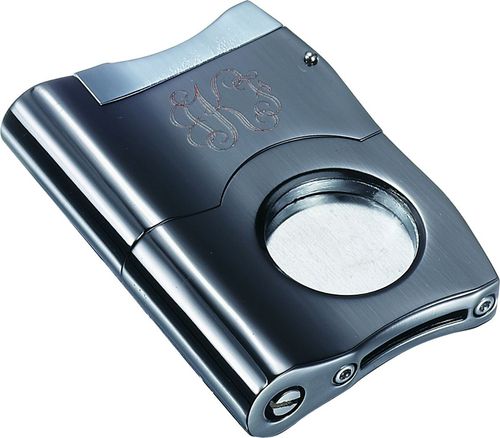 Visol Caracas Gunmetal Finish Stainless Steel Cigar Cutter