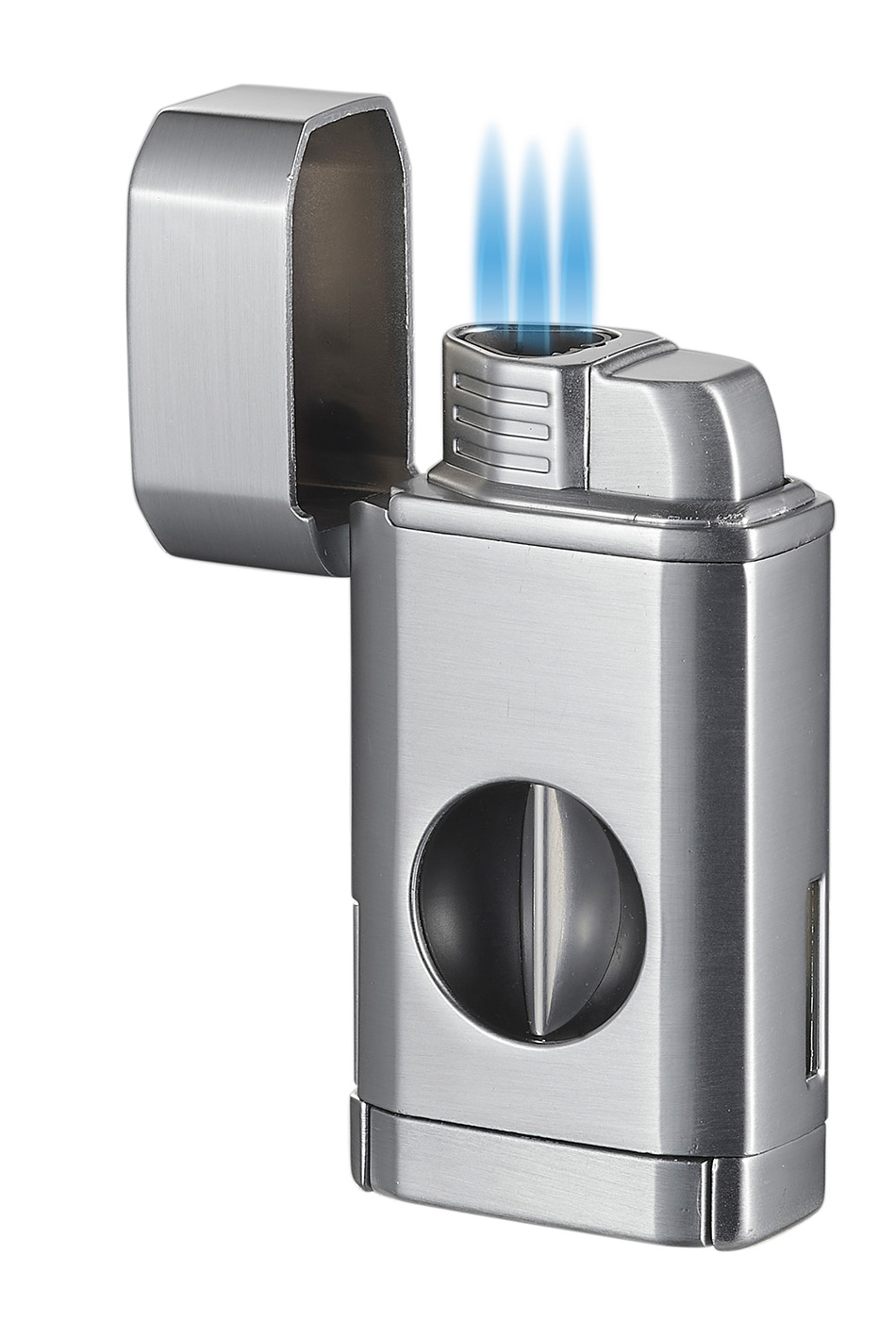 Visol Diablo Triple Torch Flame Lighter w/ Spring V Cutter