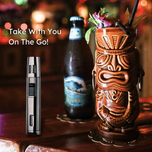 Visol DuoJet Dual Flame Cigar Lighter - Gunmetal