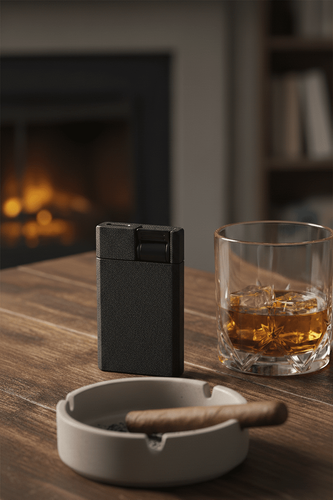 Visol Flatso Flat Torch Cigar Lighter - Black Visol Flatso Flat Torch Cigar Lighter - Black