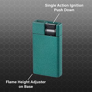 Visol Flatso Flat Torch Cigar Lighter - Green Visol Flatso Flat Torch Cigar Lighter - Green